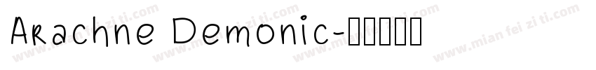 Arachne Demonic字体转换